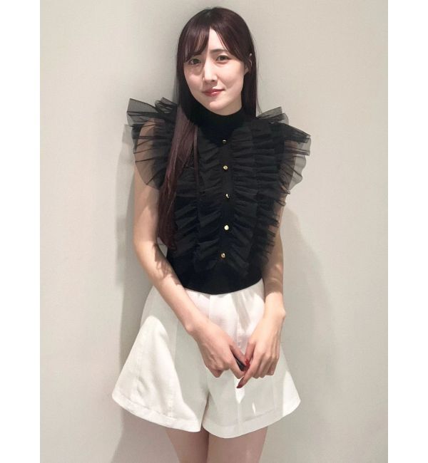 MERCURYDUO「チュールフリルニット」|ニット・セーター|