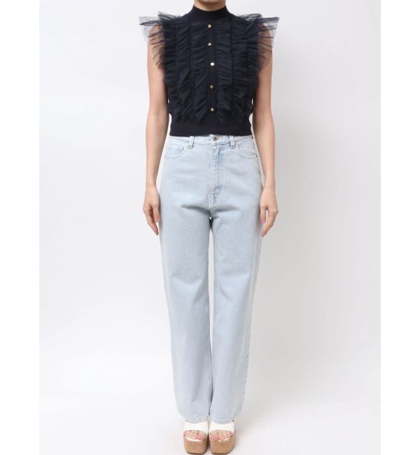 MERCURYDUO「チュールフリルニット」|ニット・セーター|