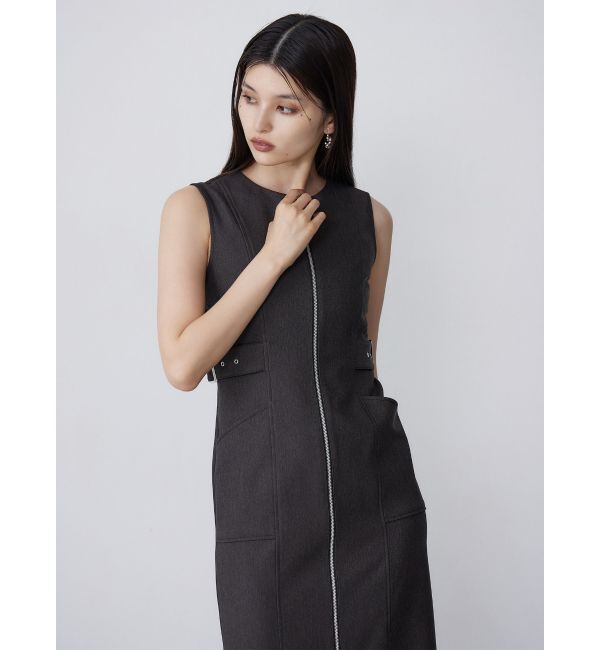 MURUA「サイドベルトジップナローワンピース」|ワンピース|
