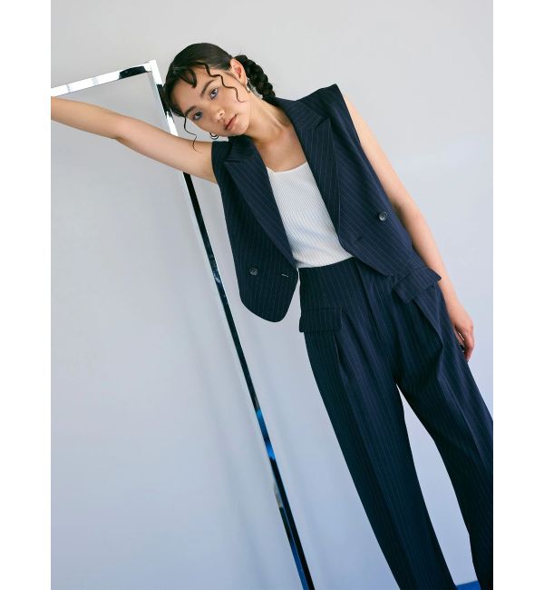 MURUA「ショートテーラードジレ」|ベスト・ジレ|