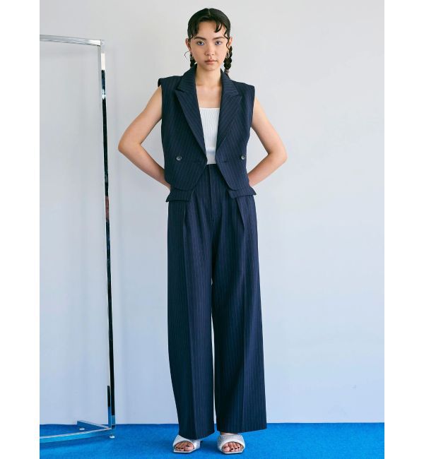 MURUA「ショートテーラードジレ」|ベスト・ジレ|