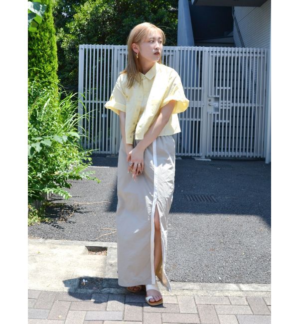 Ungrid「フロントジップラインスカート」|タイト|