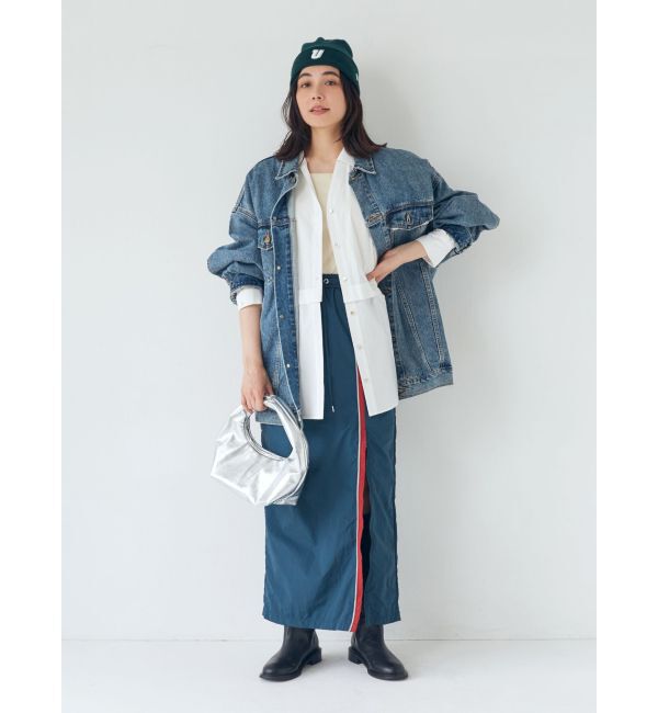 Ungrid「フロントジップラインスカート」|タイト|