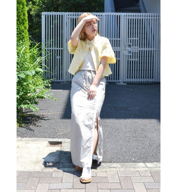 Ungrid「フロントジップラインスカート」|タイト|