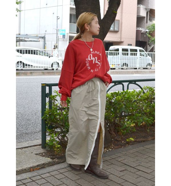 Ungrid「フロントジップラインスカート」|タイト|