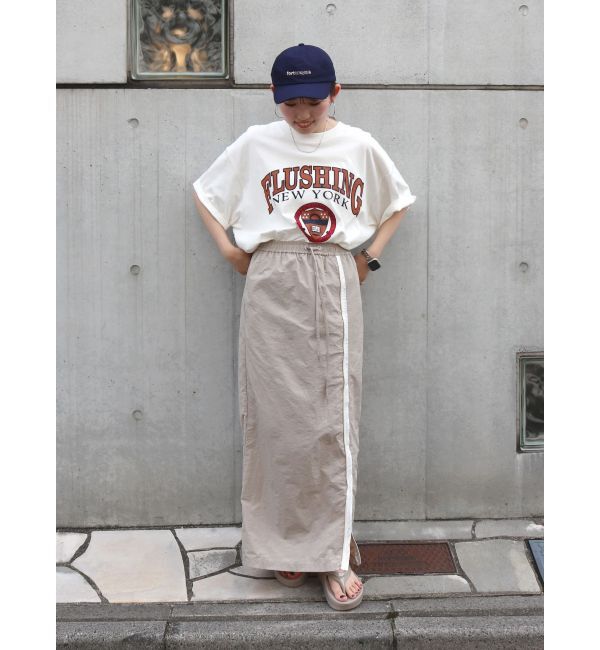 Ungrid「フロントジップラインスカート」|タイト|