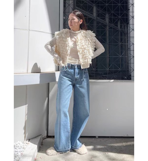 Ungrid「シアーベロアハイネックロングスリーブTee」|Tシャツ・カットソー|