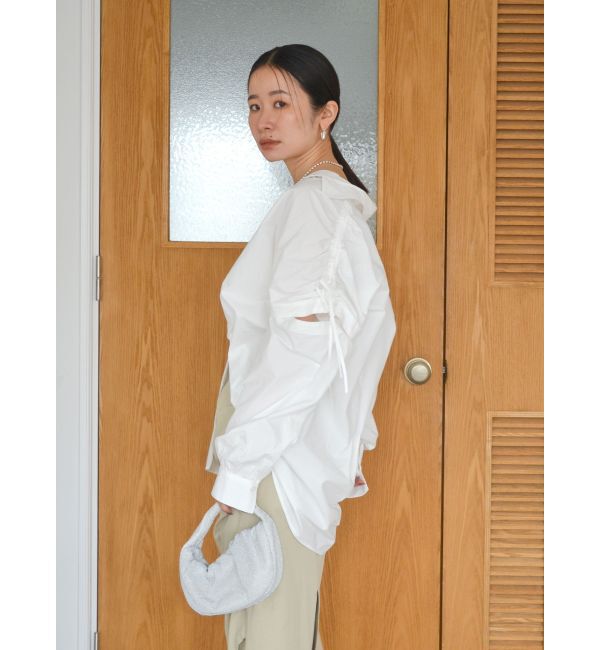 Ungrid「ショルダーデザインビッグシャツ」|シャツ・ブラウス|