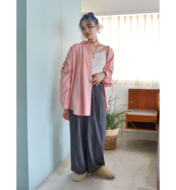 Ungrid「ショルダーデザインビッグシャツ」|シャツ・ブラウス|