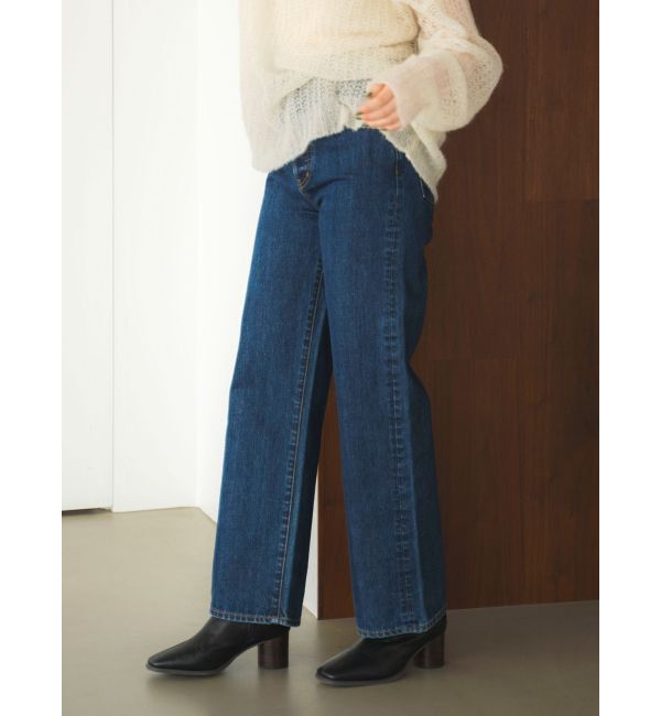Ungrid「ハイウエストルーズストレートデニム」|デニム|