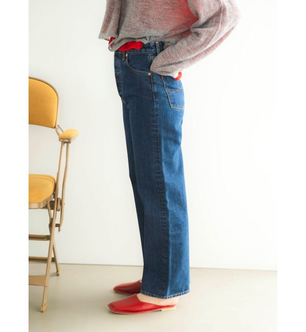 Ungrid「ハイウエストルーズストレートデニム」|デニム|