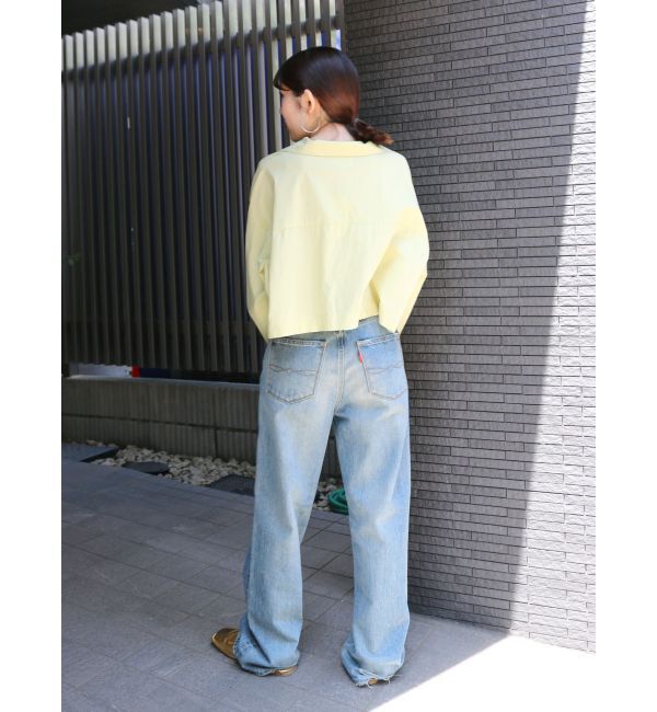 Ungrid「ハイウエストルーズストレートデニム」|デニム|