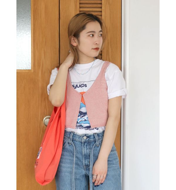 Ungrid「ニットビスチェ」|ニット・セーター|ピンク