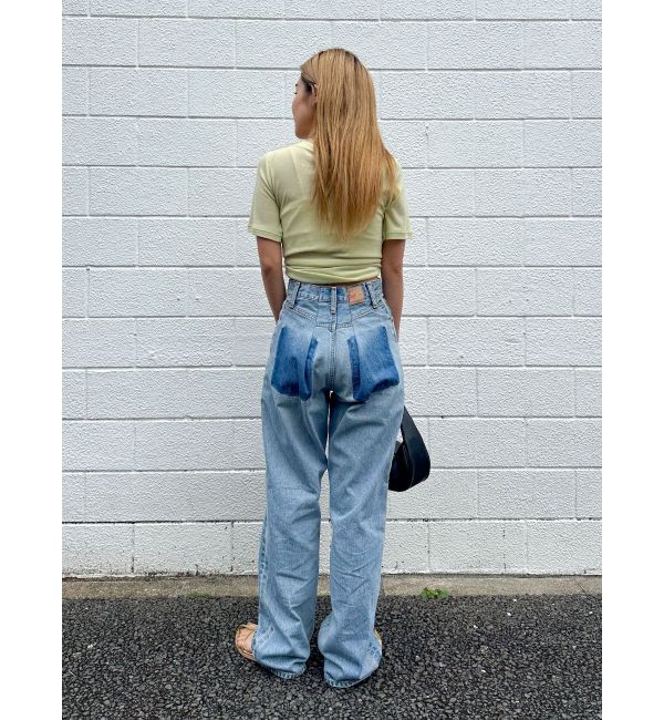 Ungrid「リメイクデザインルーズデニム」|デニム|