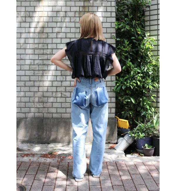 Ungrid「リメイクデザインルーズデニム」|デニム|