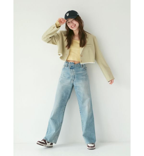 Ungrid「リメイクデザインルーズデニム」|デニム|