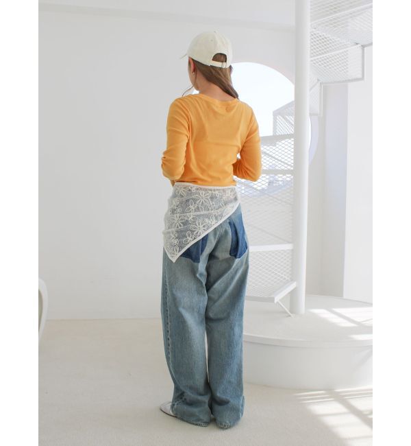 Ungrid「シアーエンブロイダリーボンネット」|バンダナ・スカーフ|