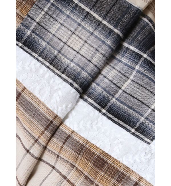 Ungrid「リメイクチェックベアトップ」|チューブトップ|