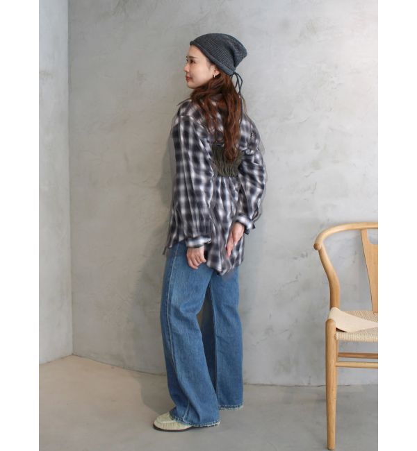 Ungrid「【展示会人気NO.1】チュールレイヤードルーズシャツ」|シャツ・ブラウス|