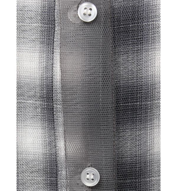 Ungrid「【展示会人気NO.1】チュールレイヤードルーズシャツ」|シャツ・ブラウス|