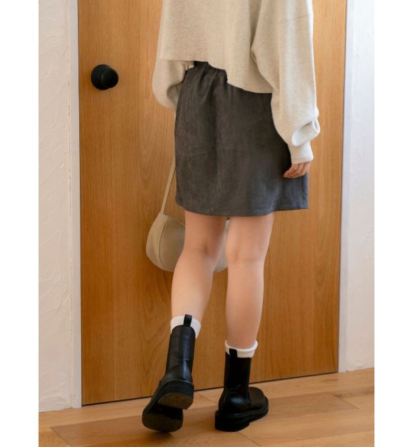 Ungrid「フェイクスウェードミニスカート」|スカート|