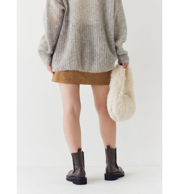 Ungrid「フェイクスウェードミニスカート」|スカート|