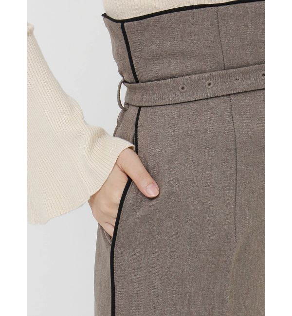 LAGUNAMOON「バイカラーラペルワイドパンツ」|その他|