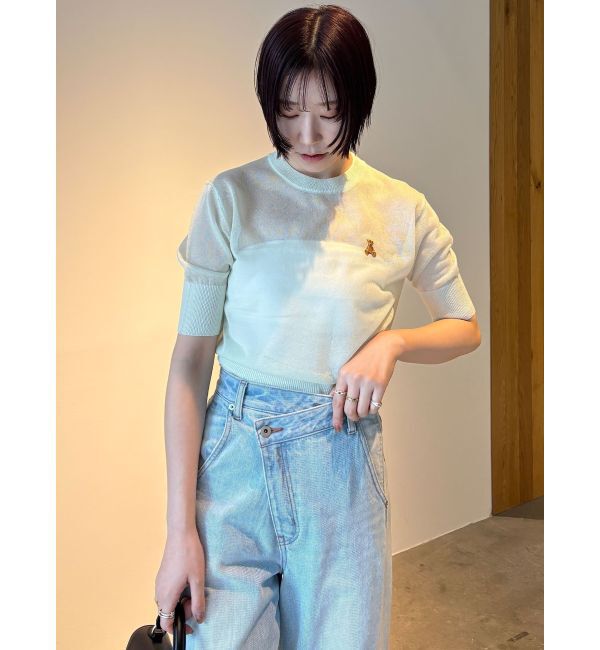 LAGUNAMOON「【POLO BCSコラボ】シアーベアニットプルオーバー」|ニット・セーター|