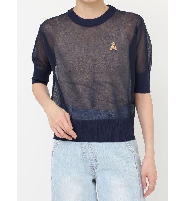 LAGUNAMOON「【POLO BCSコラボ】シアーベアニットプルオーバー」|ニット・セーター|