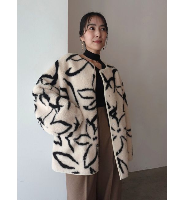 LAGUNAMOON「ボウタイアシンメトリーネックニットプルオーバー」|ニット・セーター|