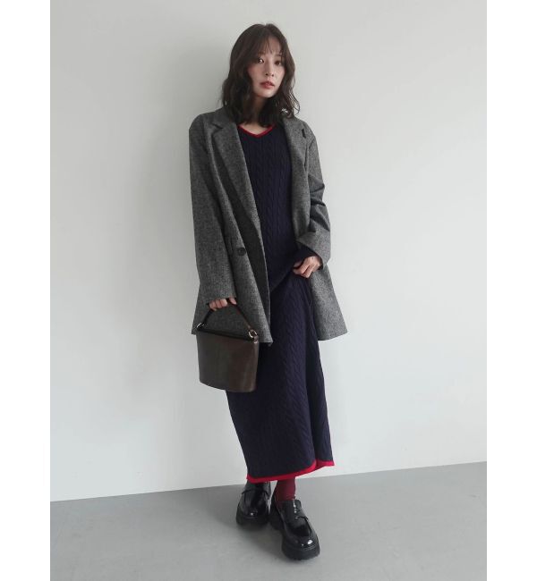 LAGUNAMOON「【POLO BCSコラボ】ケーブルラインニットワンピース」|ワンピース|