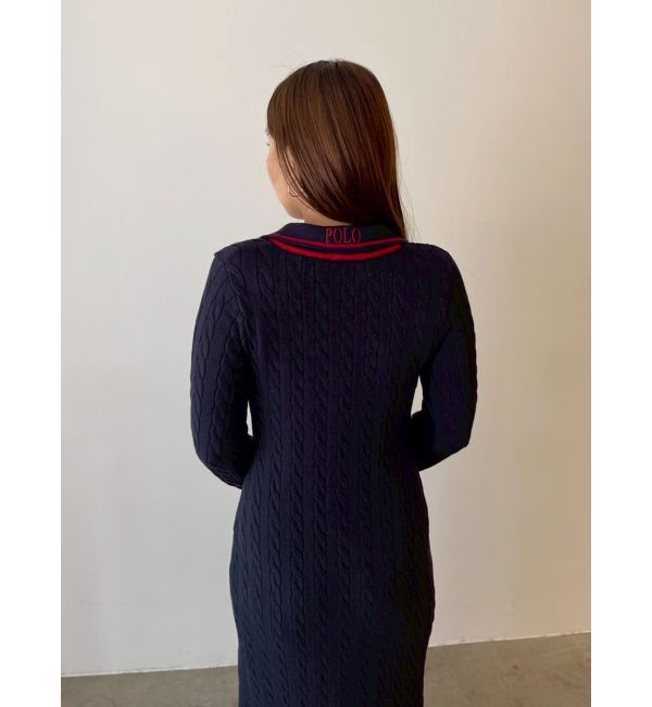 LAGUNAMOON「【POLO BCSコラボ】ケーブルラインニットワンピース」|ワンピース|