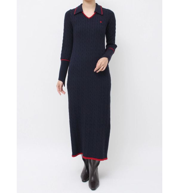 LAGUNAMOON「【POLO BCSコラボ】ケーブルラインニットワンピース」|ワンピース|