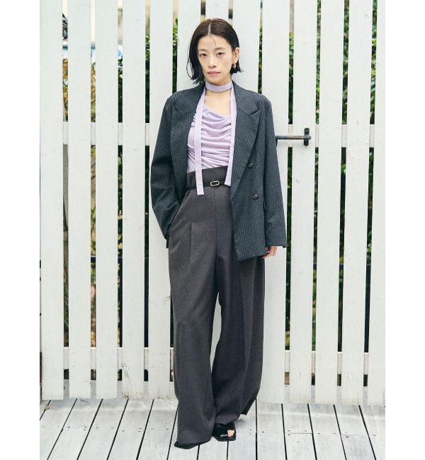 LAGUNAMOON「バイカラーベルトパンツ」|その他|