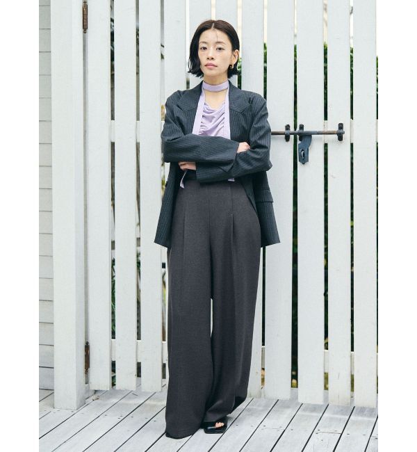 LAGUNAMOON「バイカラーベルトパンツ」|その他|