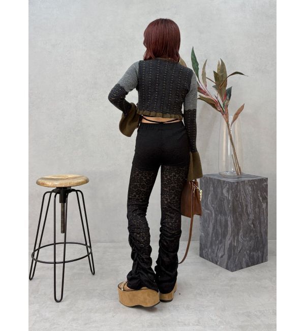 EVRIS「オリジナルパターンショートニットカーディガン」|ニット・セーター|