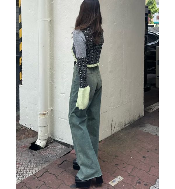 EVRIS「オリジナルパターンショートニットカーディガン」|ニット・セーター|