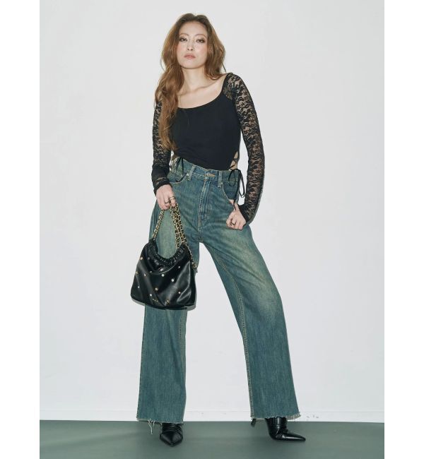 EVRIS「サイドレースアップデザイントップス」|Tシャツ・カットソー|