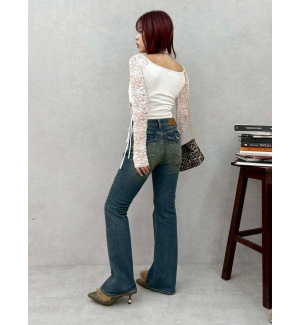 EVRIS「サイドレースアップデザイントップス」|Tシャツ・カットソー|