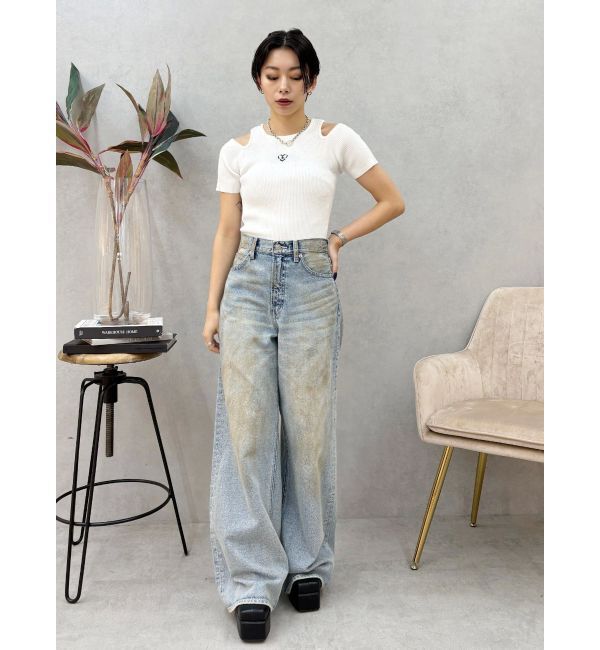 EVRIS「オープンショルダーニット」|ニット・セーター|