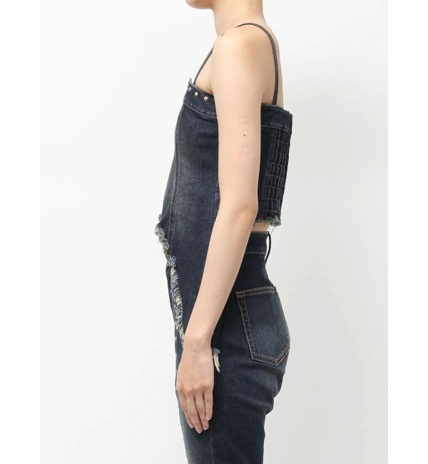 EVRIS「スタッズモチーフデニムキャミ【セットアップ着用可能】」|キャミソール|
