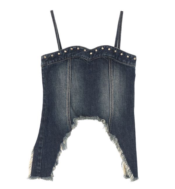 EVRIS「スタッズモチーフデニムキャミ【セットアップ着用可能】」|キャミソール|