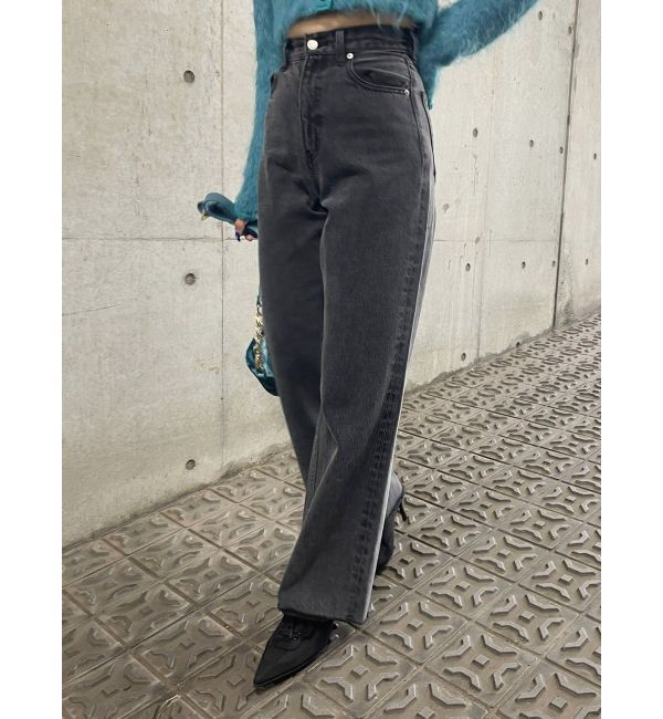 EVRIS「シンプルワイドデニムパンツ」|デニム|