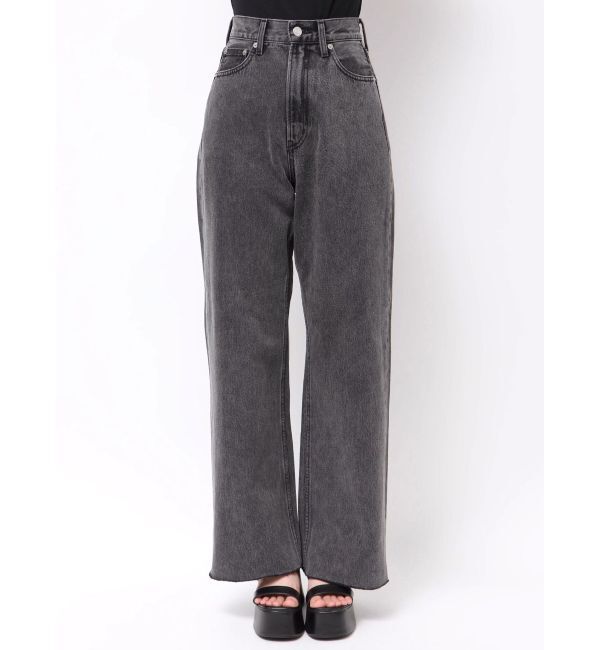 EVRIS「シンプルワイドデニムパンツ」|デニム|