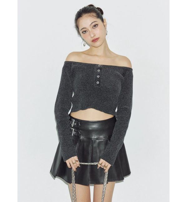 EVRIS「モールオフショルニットトップス」|ニット・セーター|