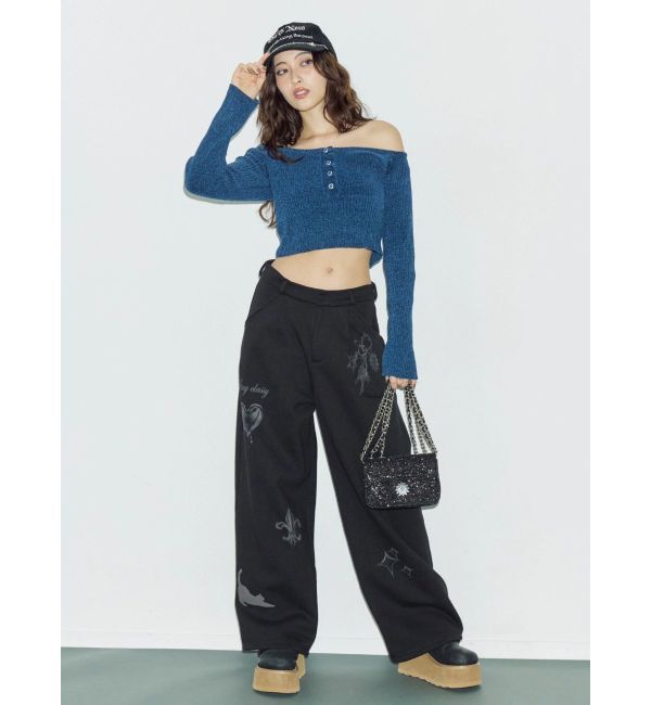 EVRIS「モールオフショルニットトップス」|ニット・セーター|