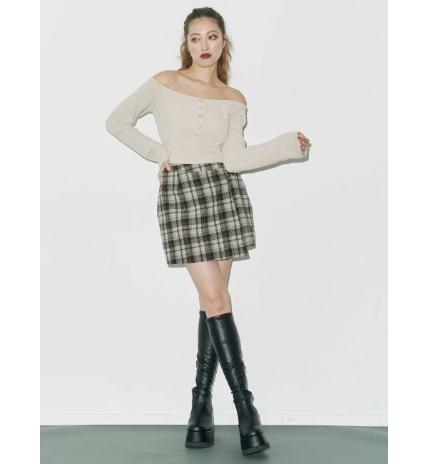 EVRIS「モールオフショルニットトップス」|ニット・セーター|