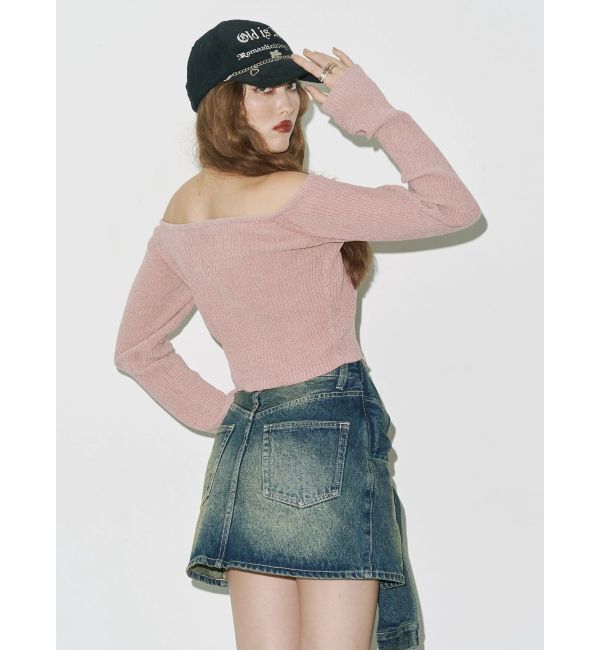 EVRIS「モールオフショルニットトップス」|ニット・セーター|