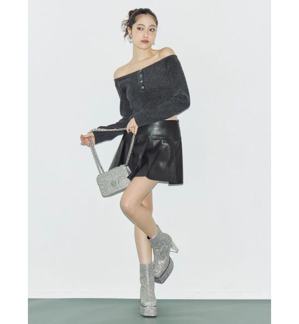 EVRIS「モールオフショルニットトップス」|ニット・セーター|