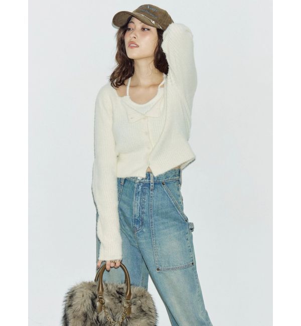 EVRIS「ホルターネックシャギーニットトップス」|ニット・セーター|